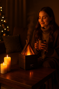 CozyFlame™ – Premium Nawilżacz Powietrza z Efektem Płomienia